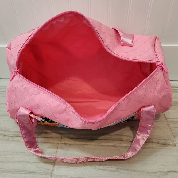 Disney Princess Aurora, Belle & Cinderella Girls Kids Pink Duffle Bag - Picture 10 of 13